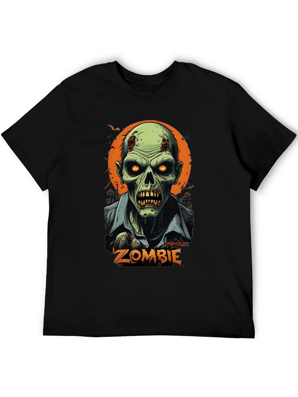 Camiseta Hombre Diseño Zombie Halloween