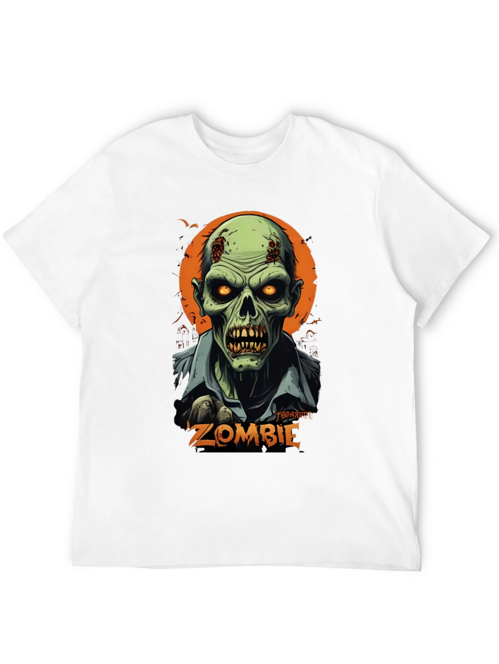 Camiseta Hombre Diseño Zombie Halloween