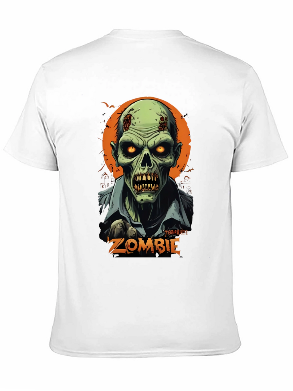 Camiseta Hombre Diseño Zombie Halloween