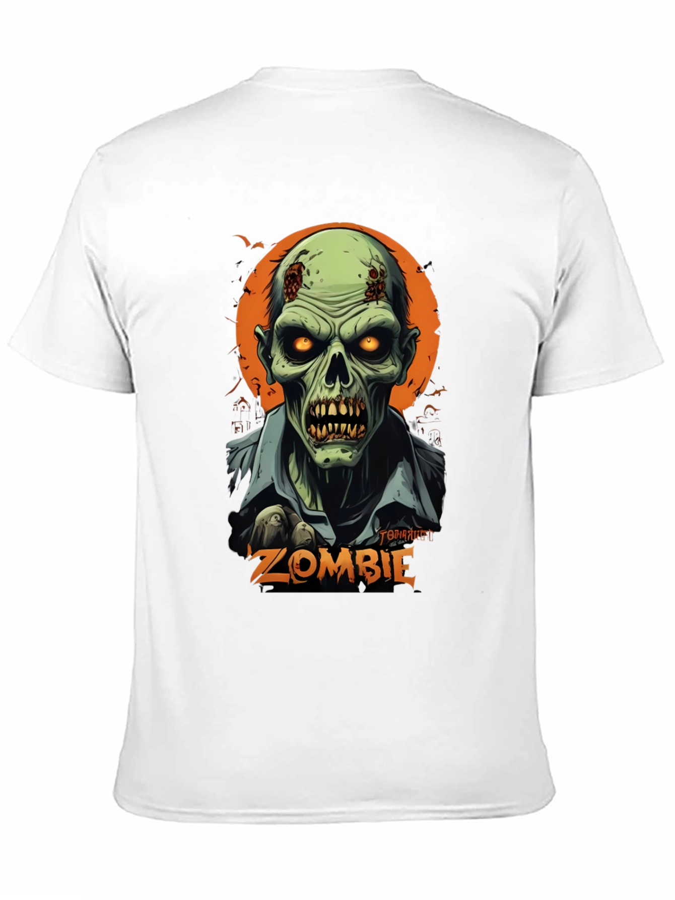 Camiseta Hombre Diseño Zombie Halloween