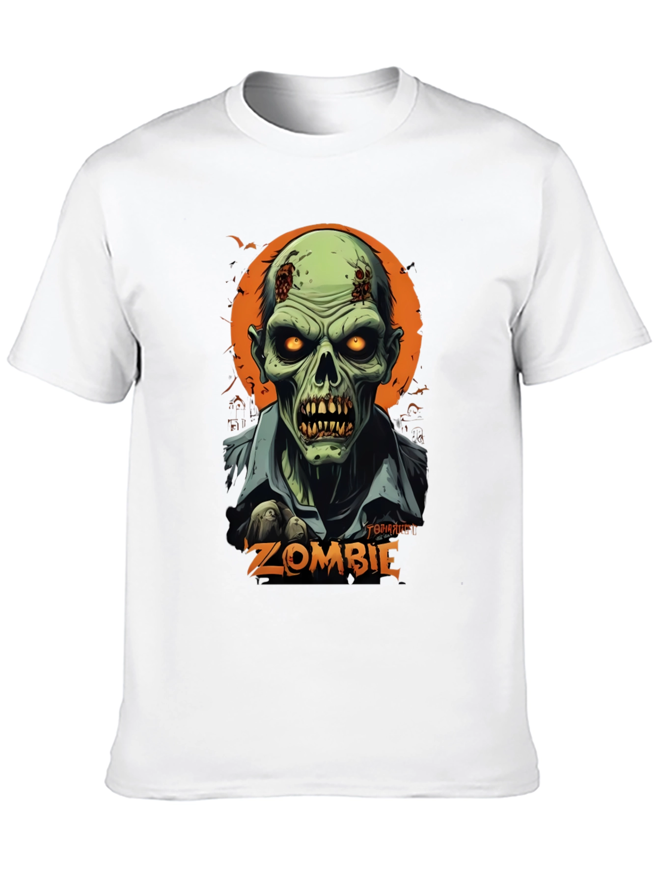 Camiseta Hombre Diseño Zombie Halloween