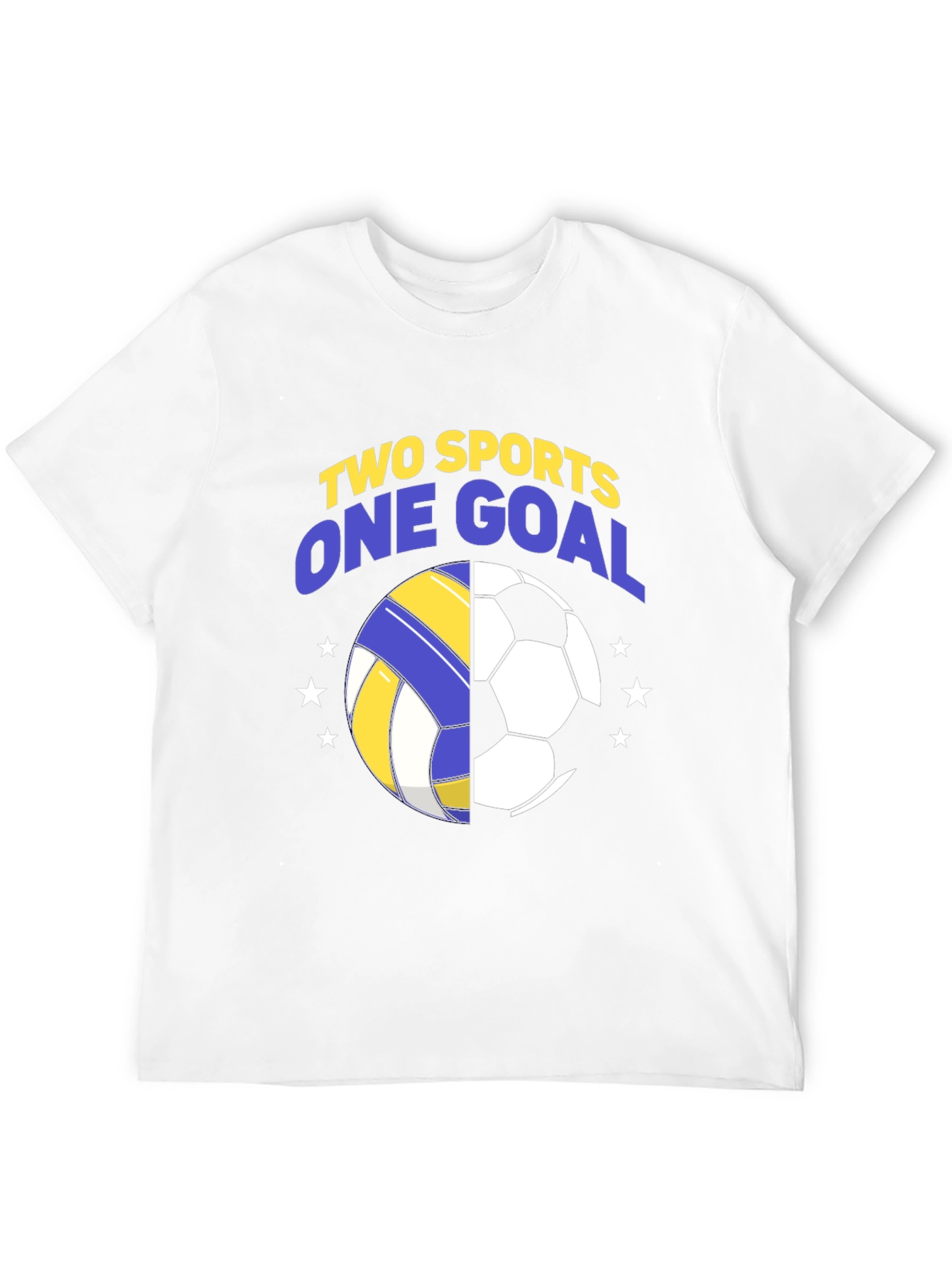 Camiseta Hombre Negra Fútbol y Voleibol