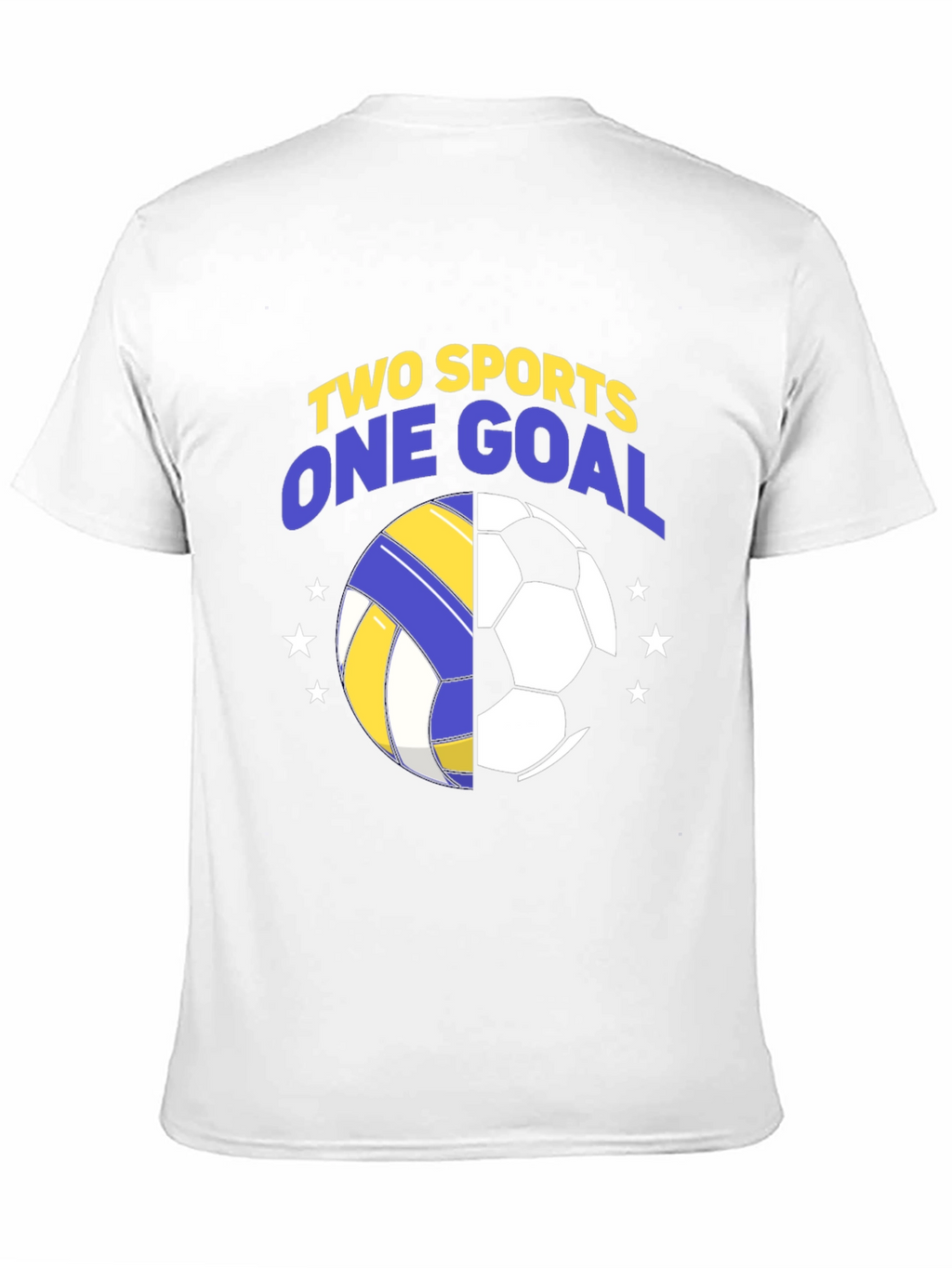 Camiseta Hombre Negra Fútbol y Voleibol