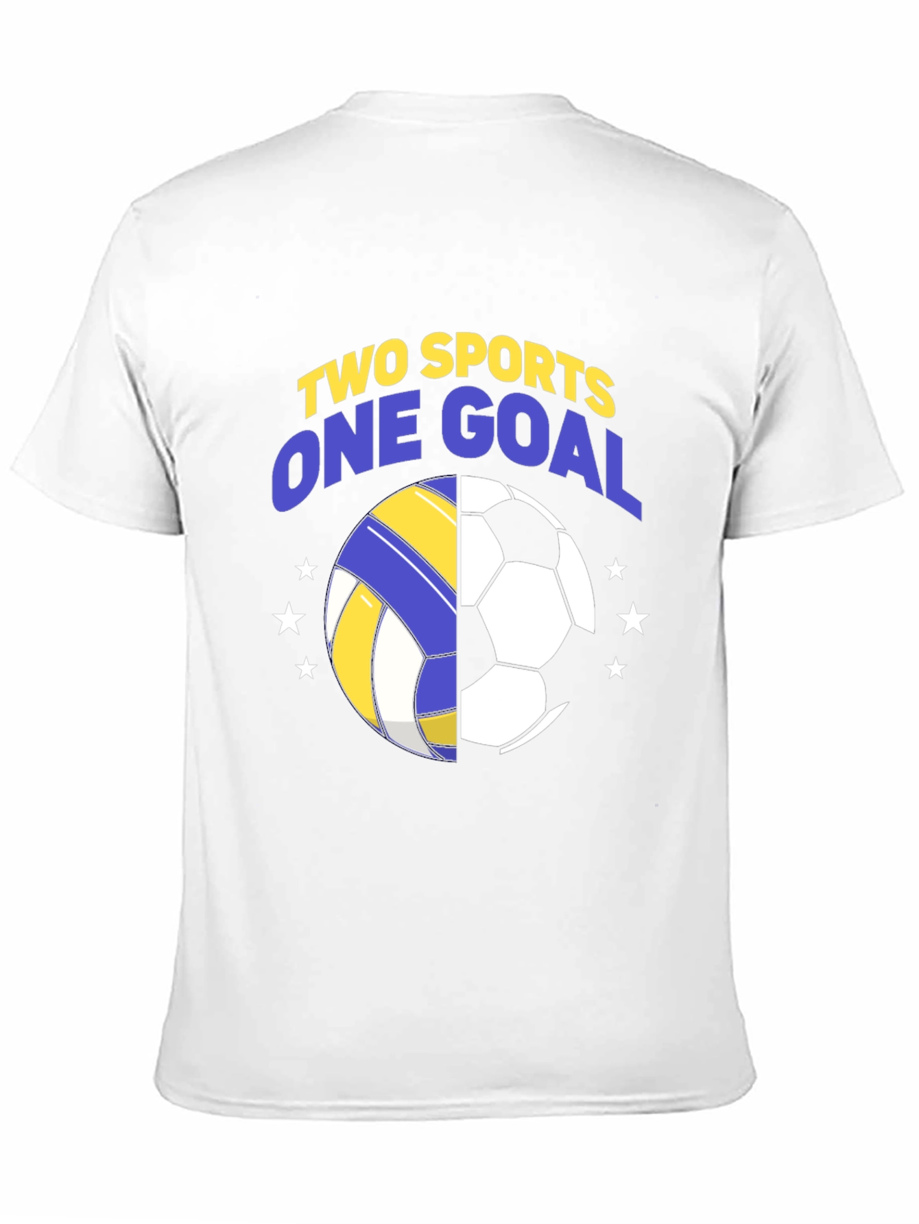 Camiseta Hombre Negra Fútbol y Voleibol