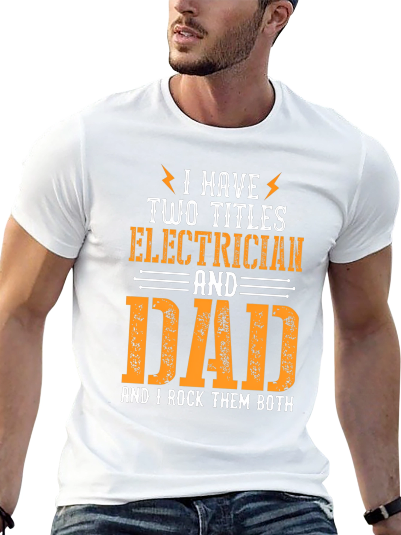 Camiseta Hombre Electricista y Papá - ¡Las Dos Cosas!