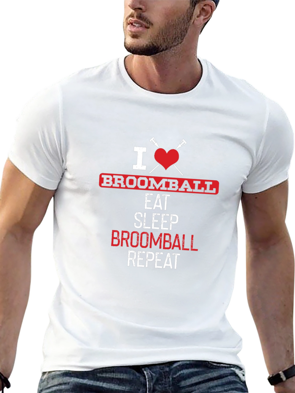 Camiseta Amo Broomball: Come Duerme Repite
