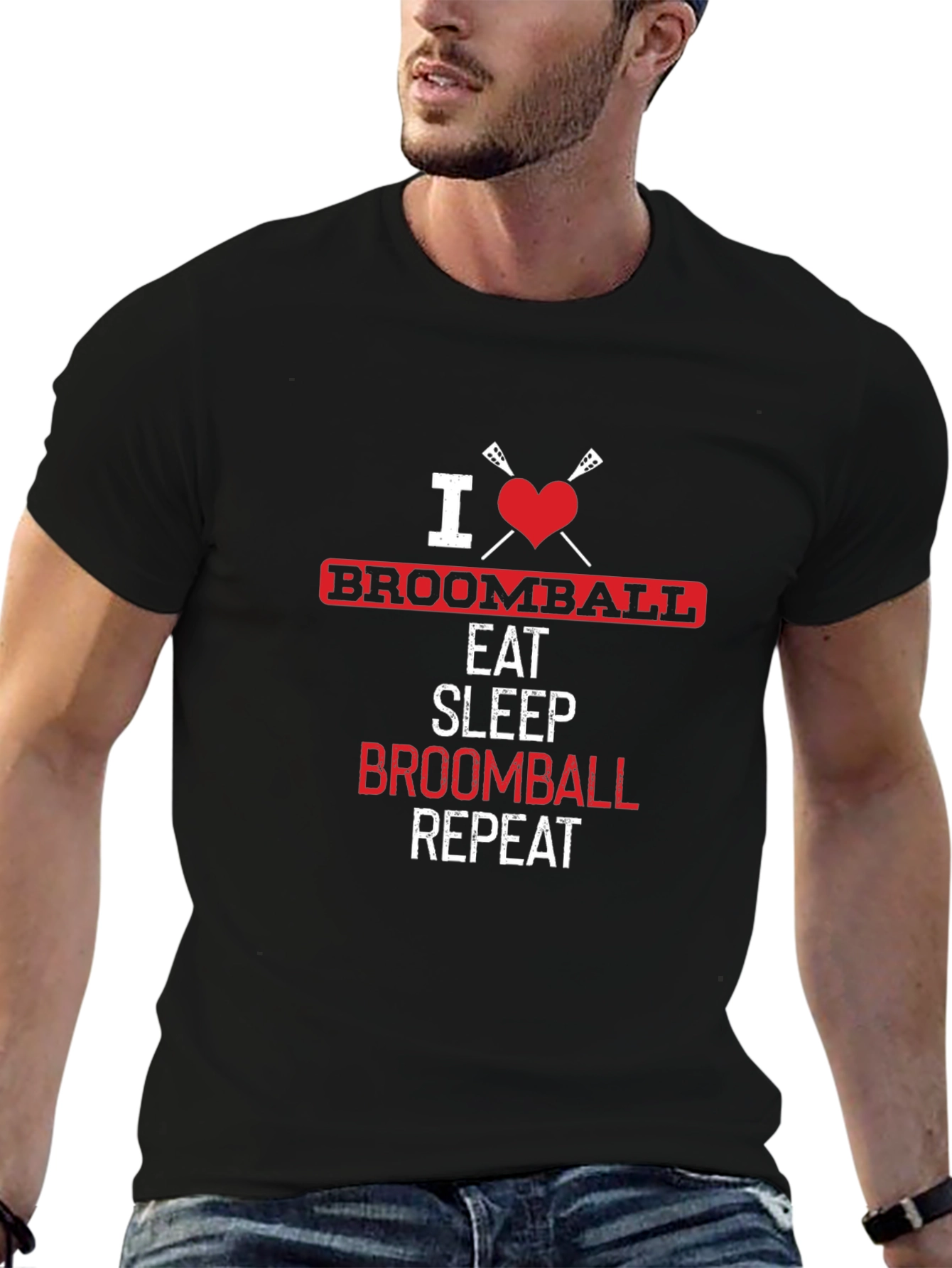 Camiseta Amo Broomball: Come Duerme Repite