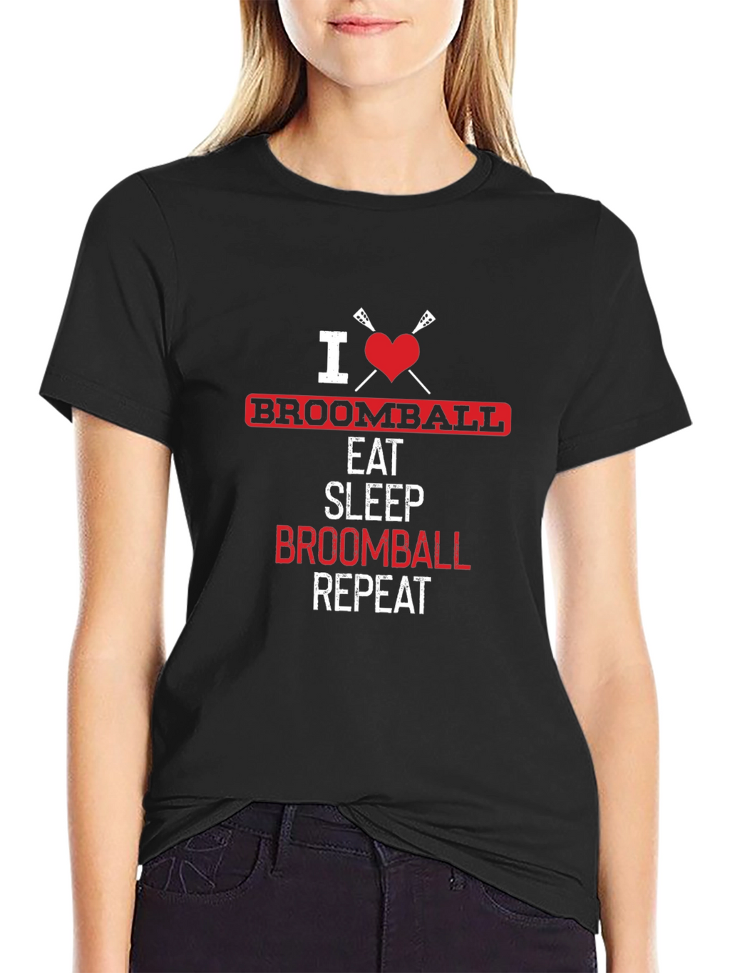 Camiseta Amo Broomball: Come Duerme Repite