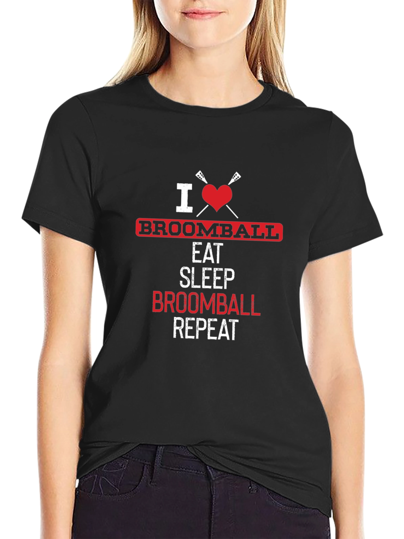 Camiseta Amo Broomball: Come Duerme Repite