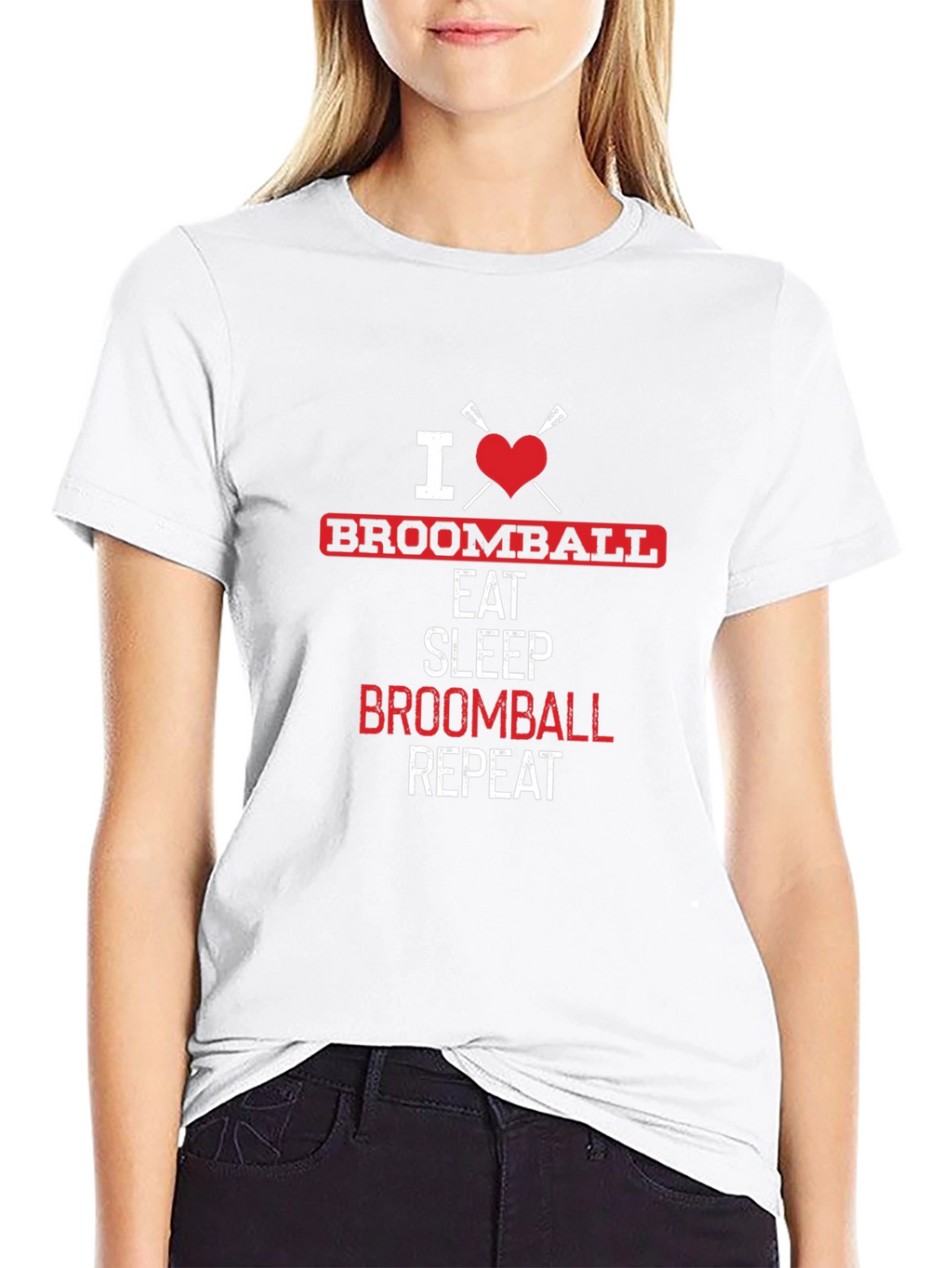Camiseta Amo Broomball: Come Duerme Repite