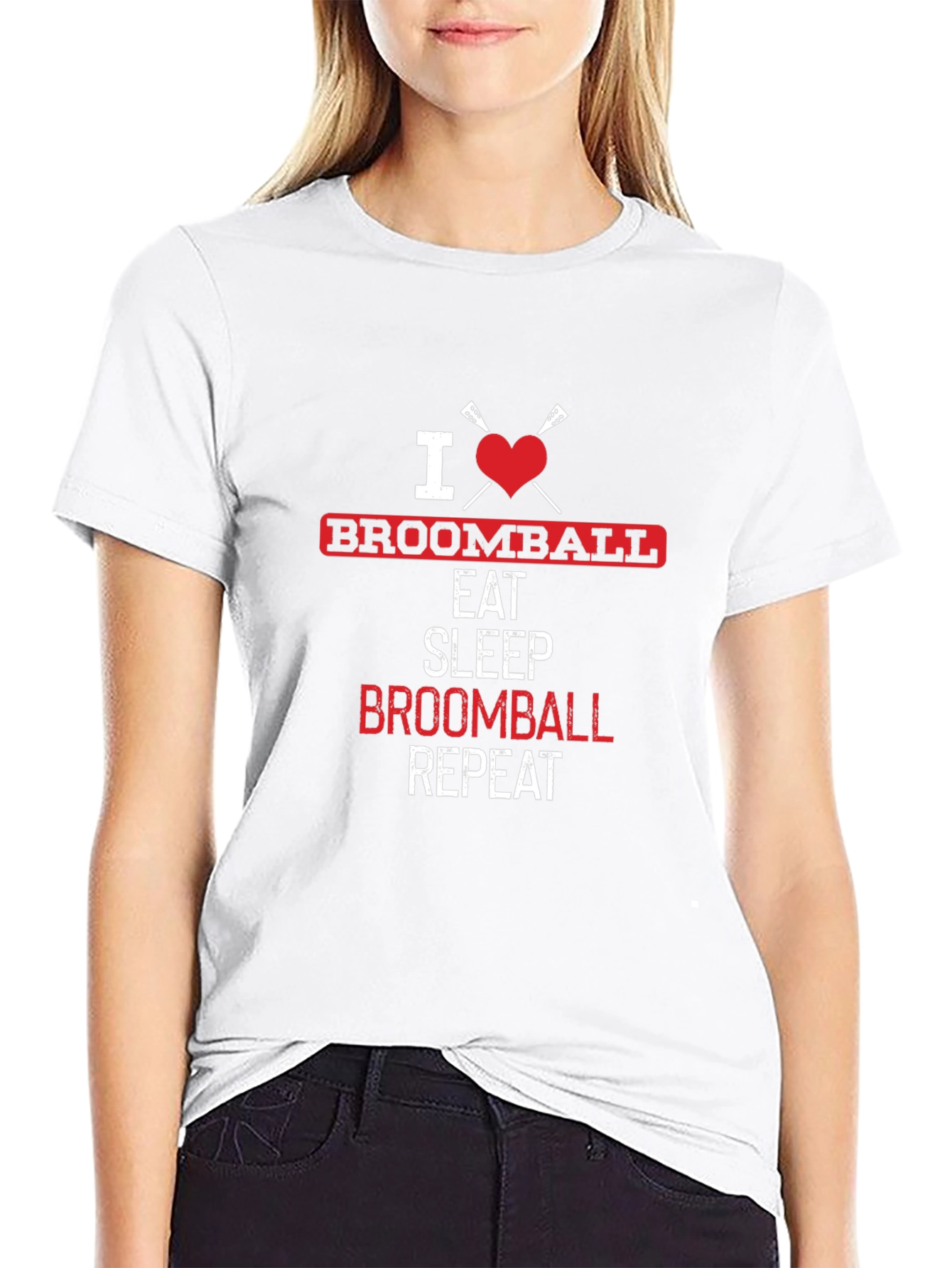 Camiseta Amo Broomball: Come Duerme Repite