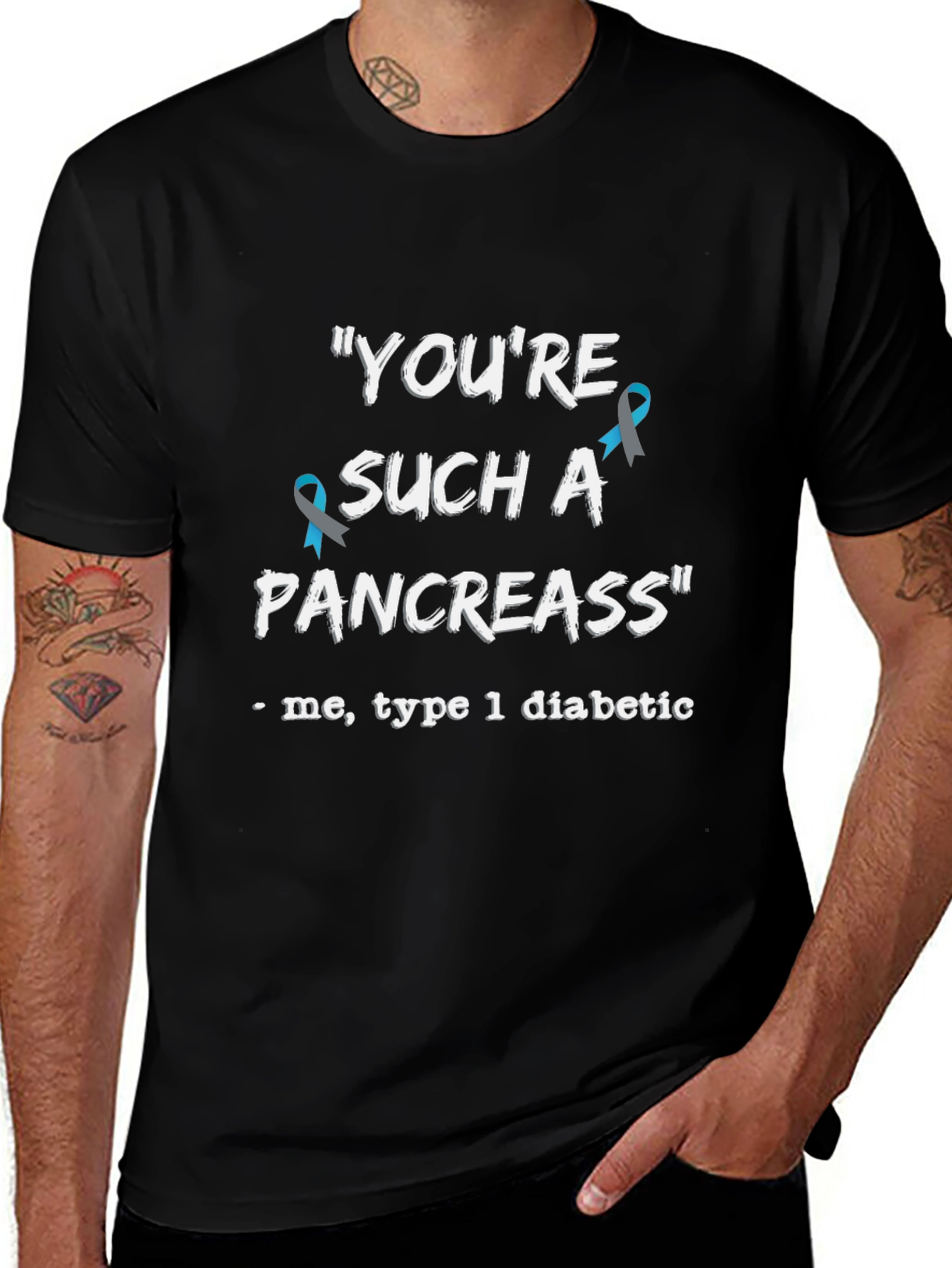 Camiseta Divertida Eres un Páncreas para Diabéticos Tipo 1