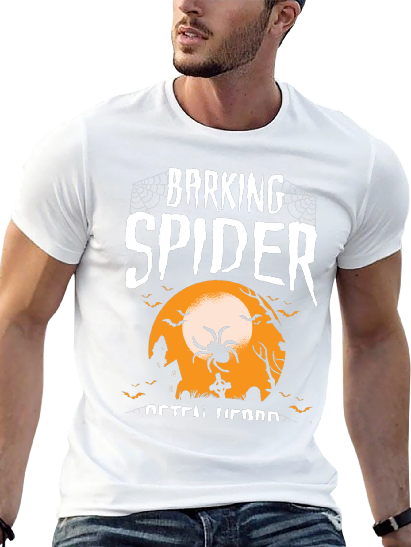 Camiseta Halloween Araña Ladrando