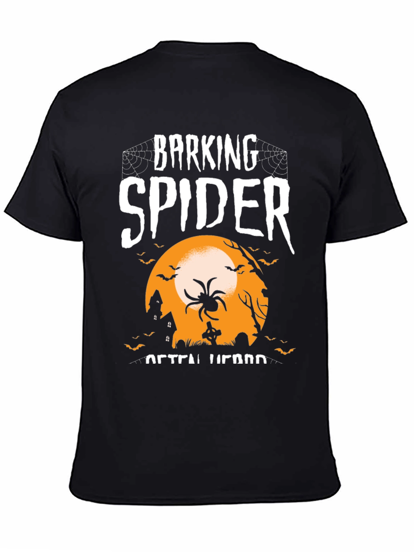Camiseta Halloween Araña Ladrando