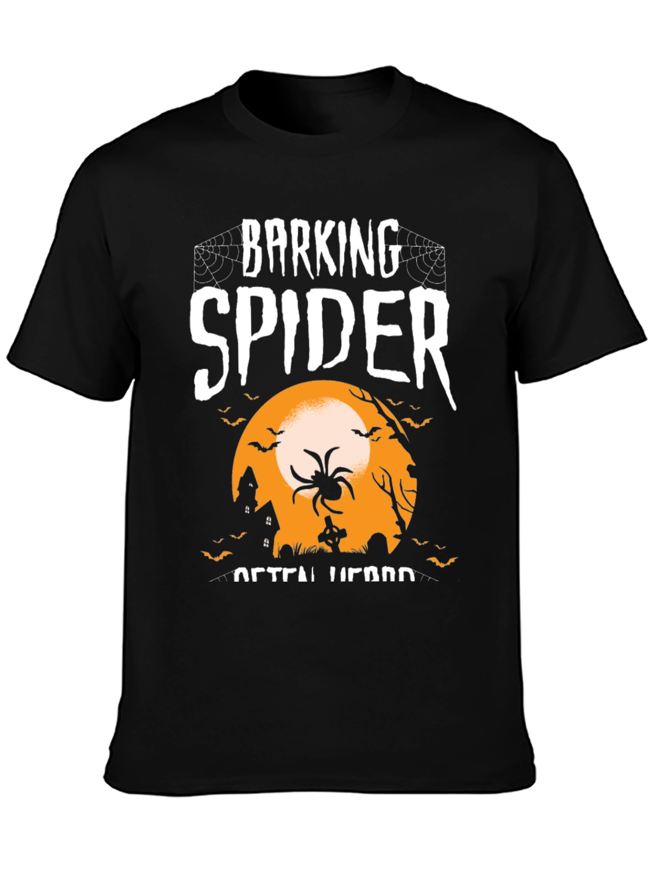 Camiseta Halloween Araña Ladrando