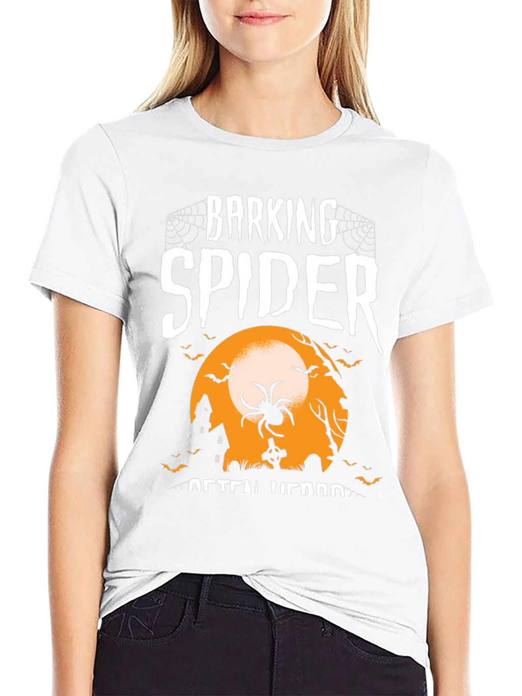 Camiseta Halloween Araña Ladrando