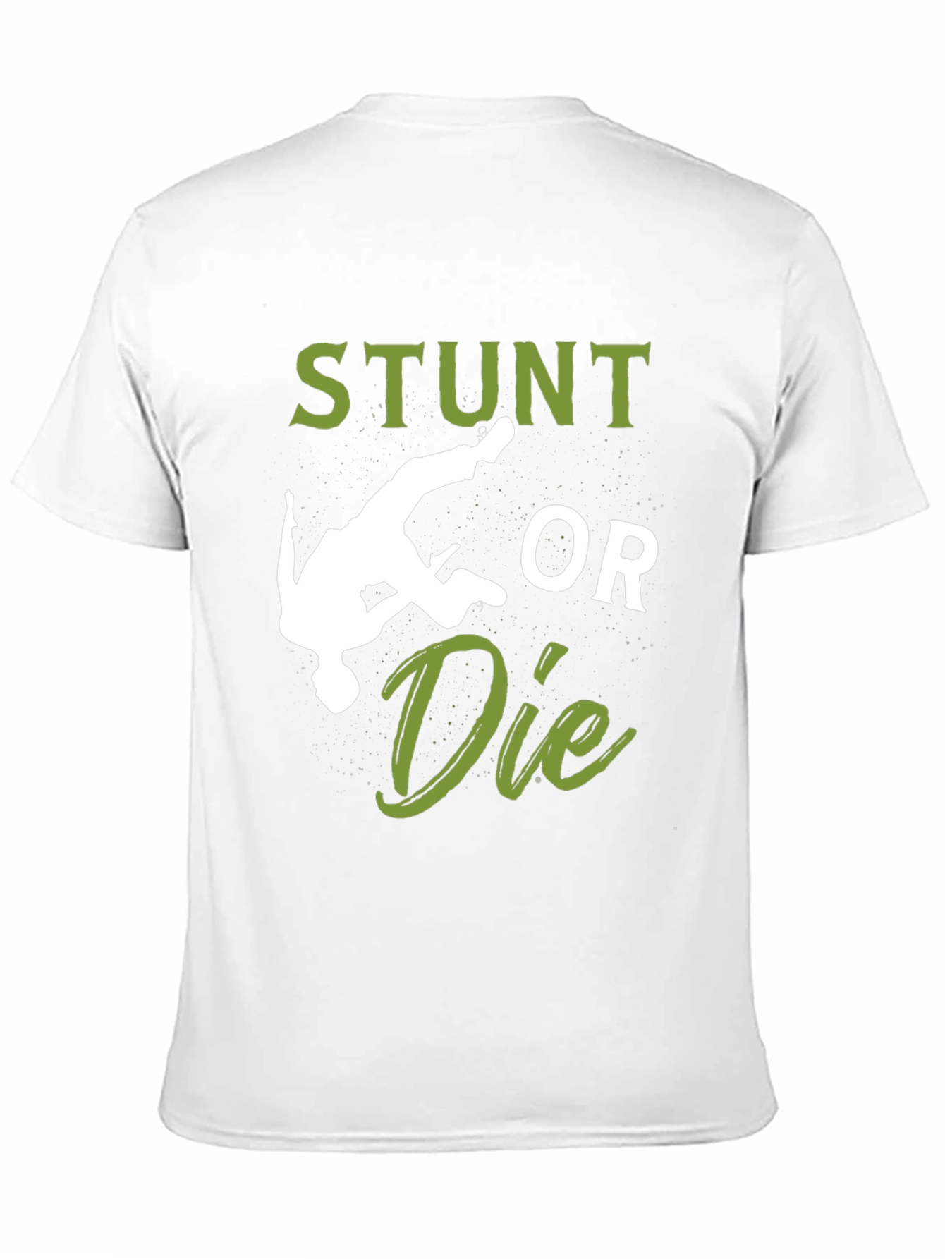 Camiseta Hombre Negra: Stunt or Die