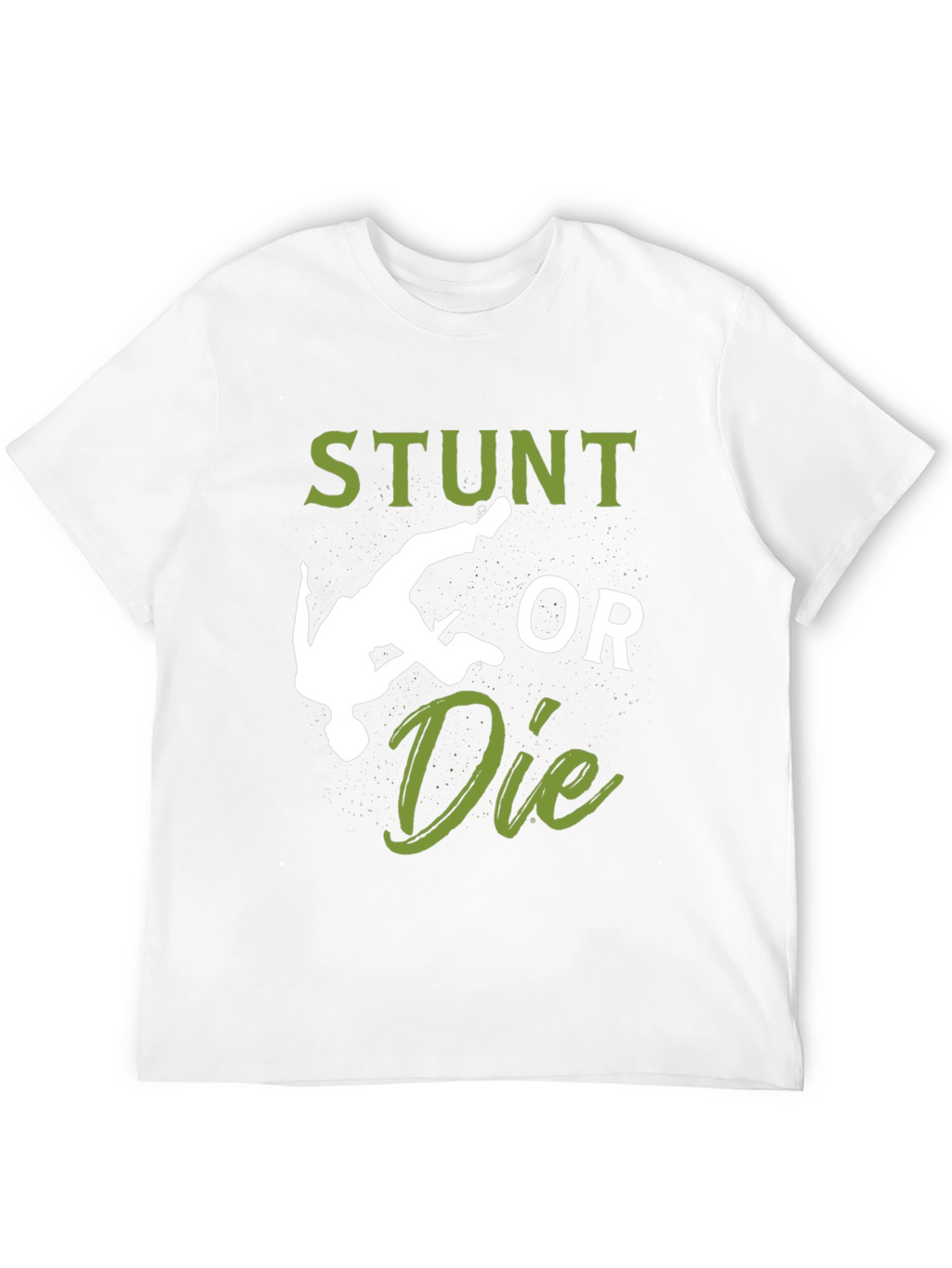 Camiseta Hombre Negra: Stunt or Die