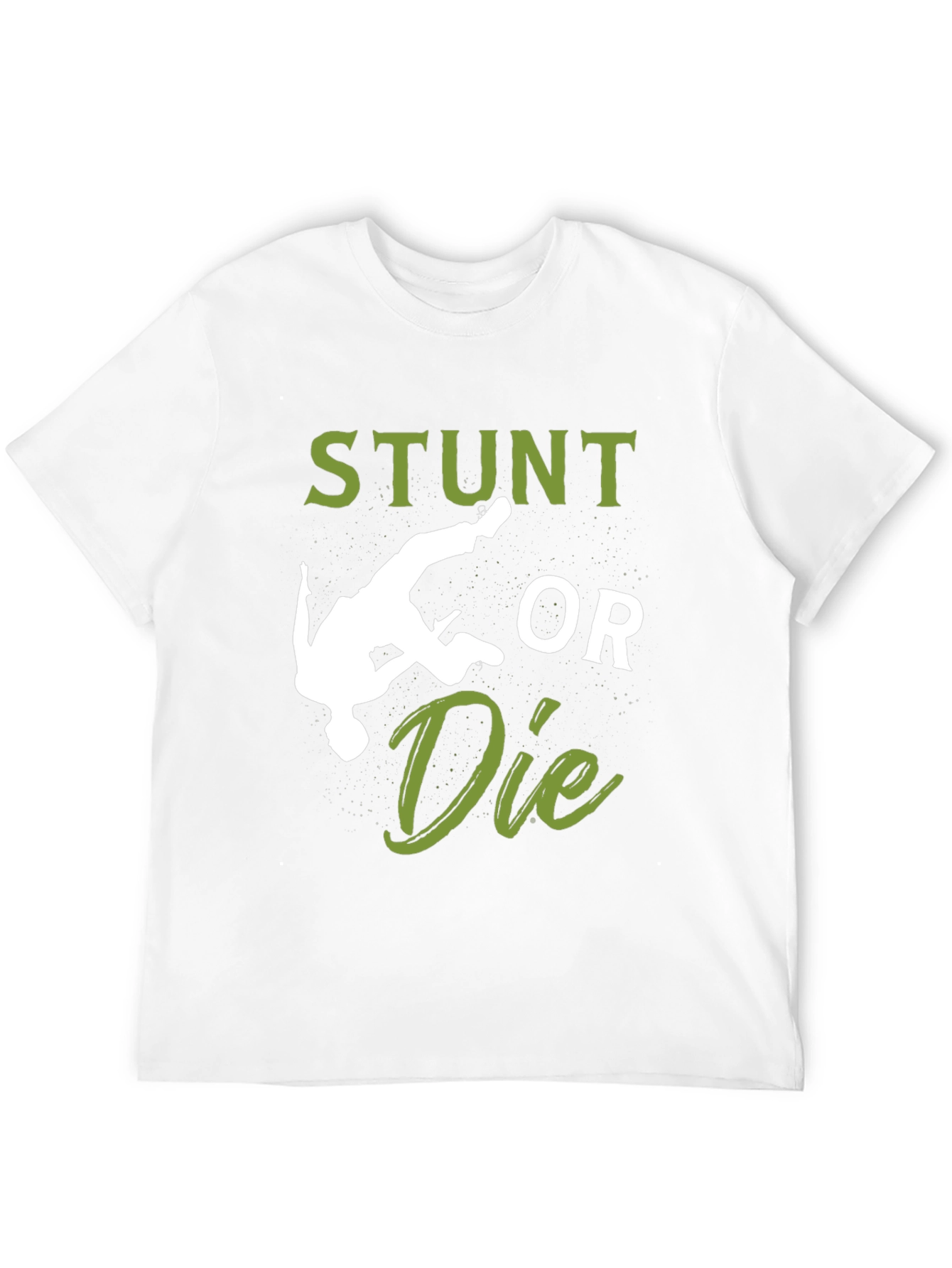 Camiseta Hombre Negra: Stunt or Die