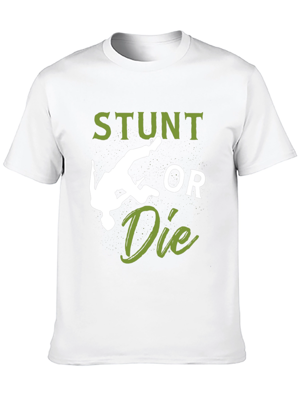 Camiseta Hombre Negra: Stunt or Die