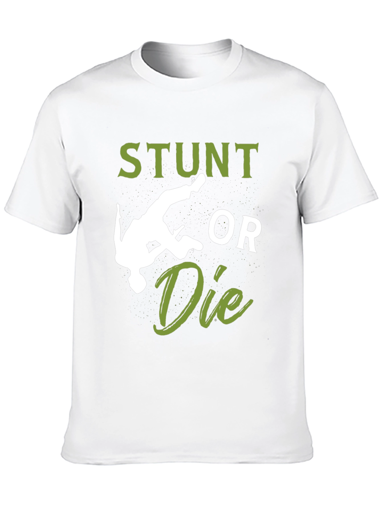 Camiseta Hombre Negra: Stunt or Die
