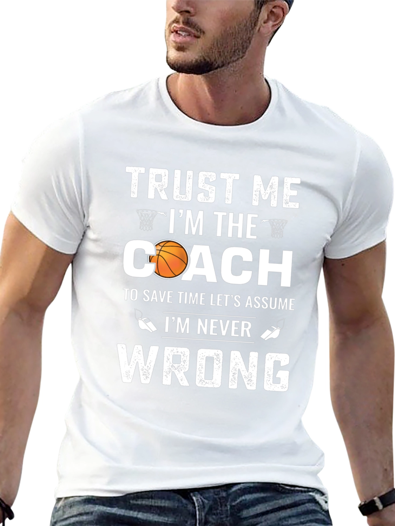 Camiseta de baloncesto - Entrenador siempre tiene la razón