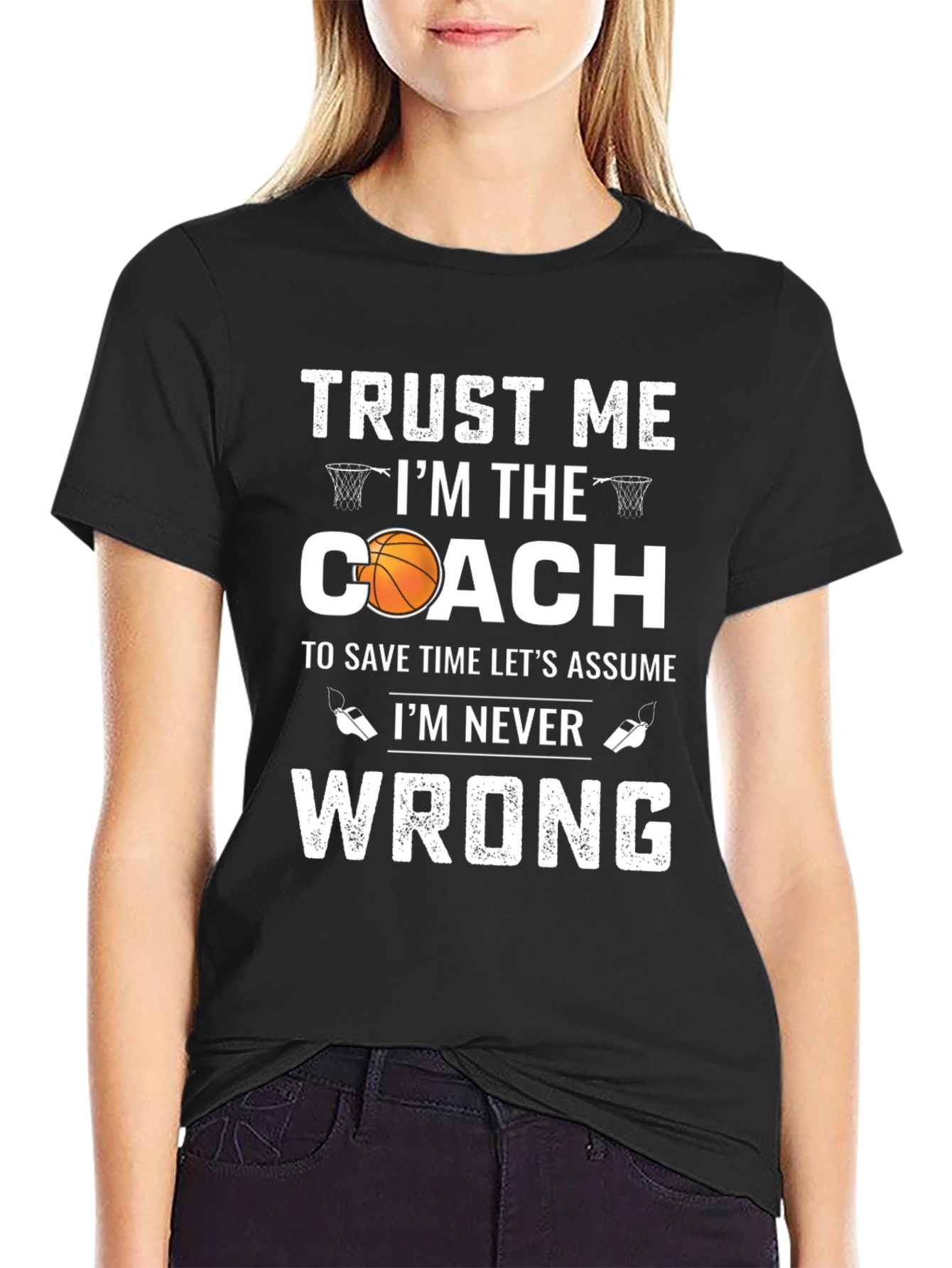 Camiseta de baloncesto - Entrenador siempre tiene la razón