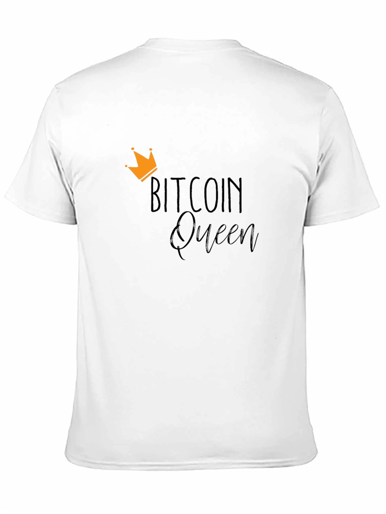 Bitcoin Queen Camiseta Negra para Hombre