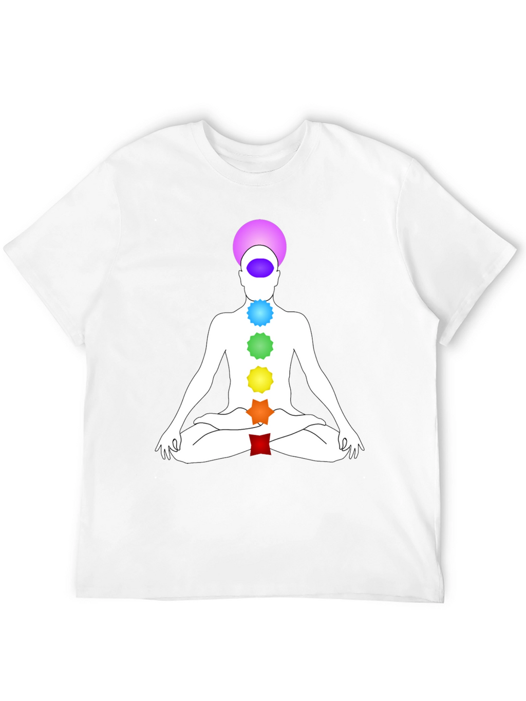 Camiseta Chakra Yoga Meditación Hombre