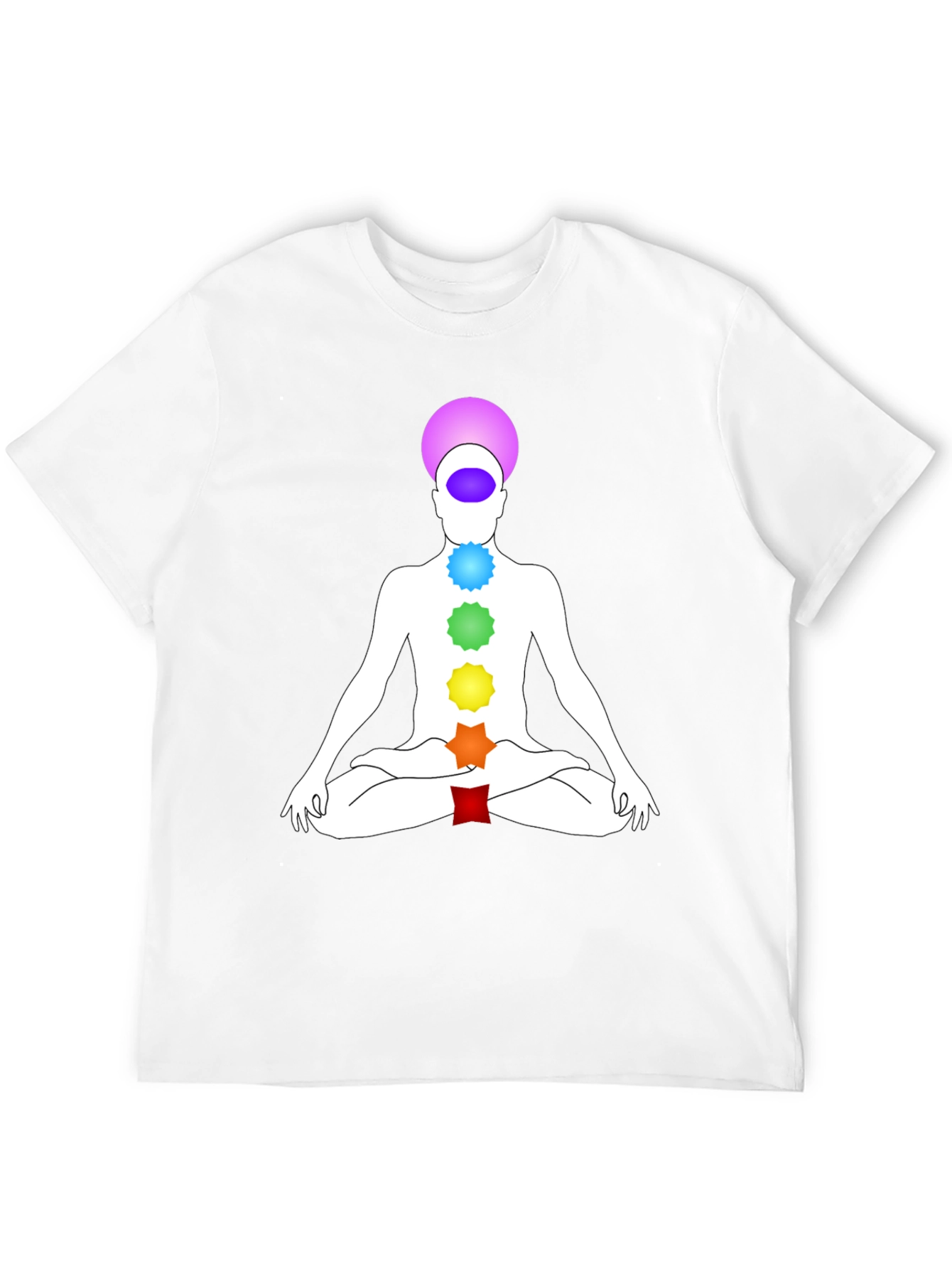 Camiseta Chakra Yoga Meditación Hombre