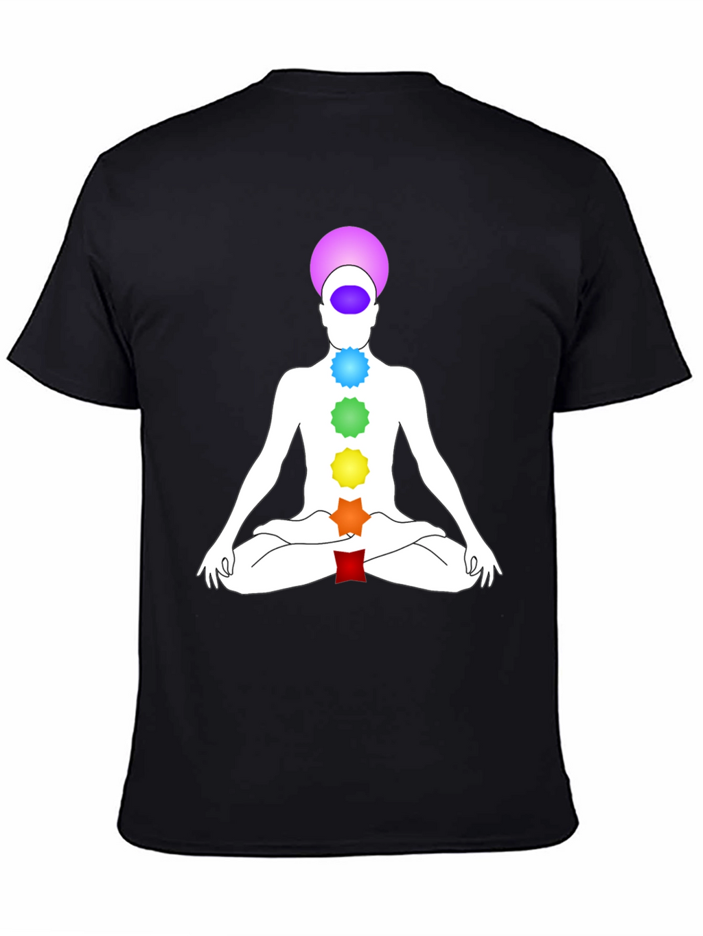 Camiseta Chakra Yoga Meditación Hombre