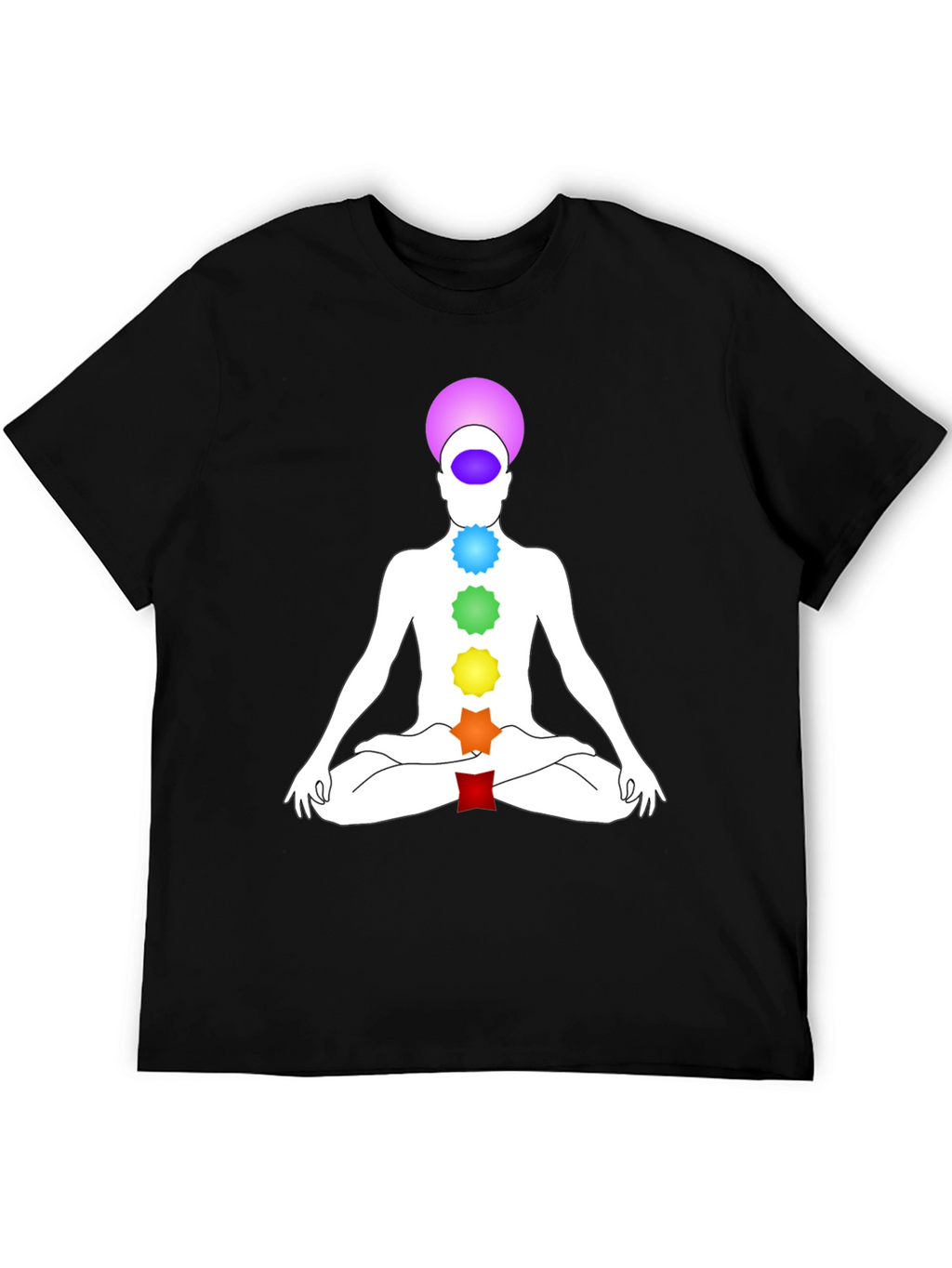 Camiseta Chakra Yoga Meditación Hombre