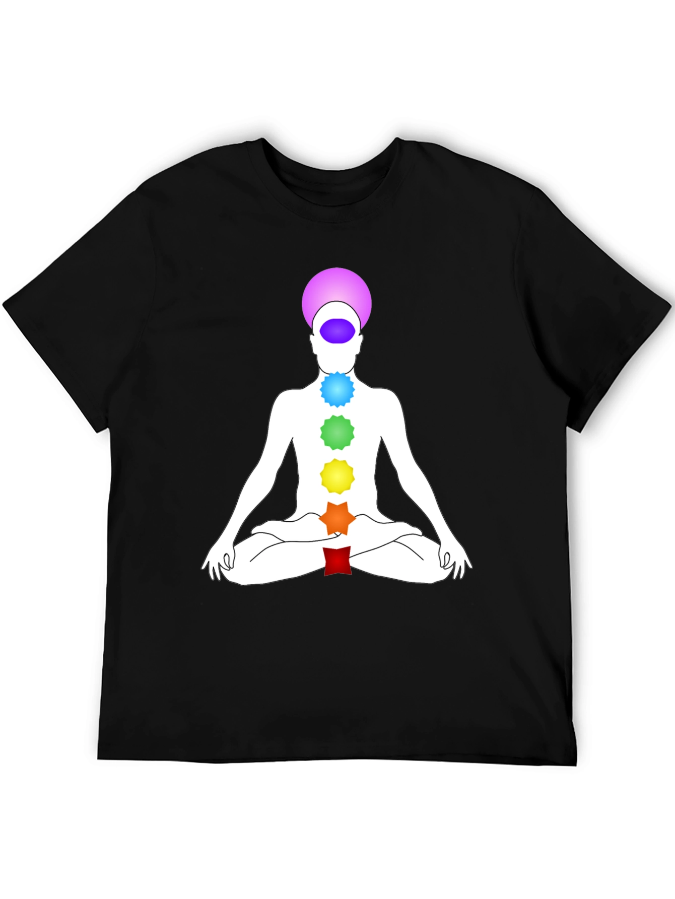 Camiseta Chakra Yoga Meditación Hombre
