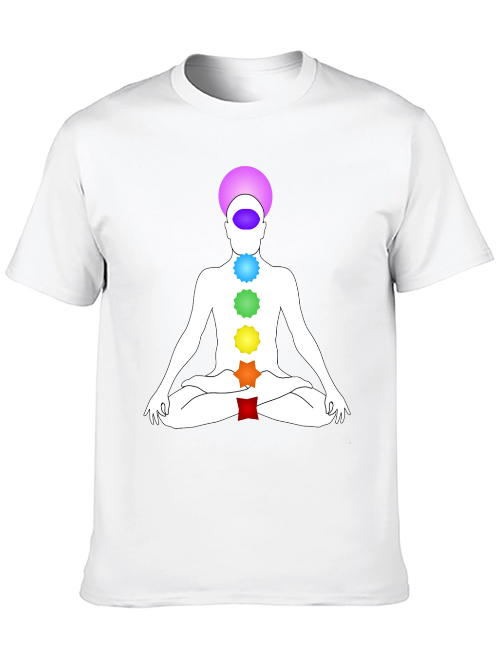 Camiseta Chakra Yoga Meditación Hombre