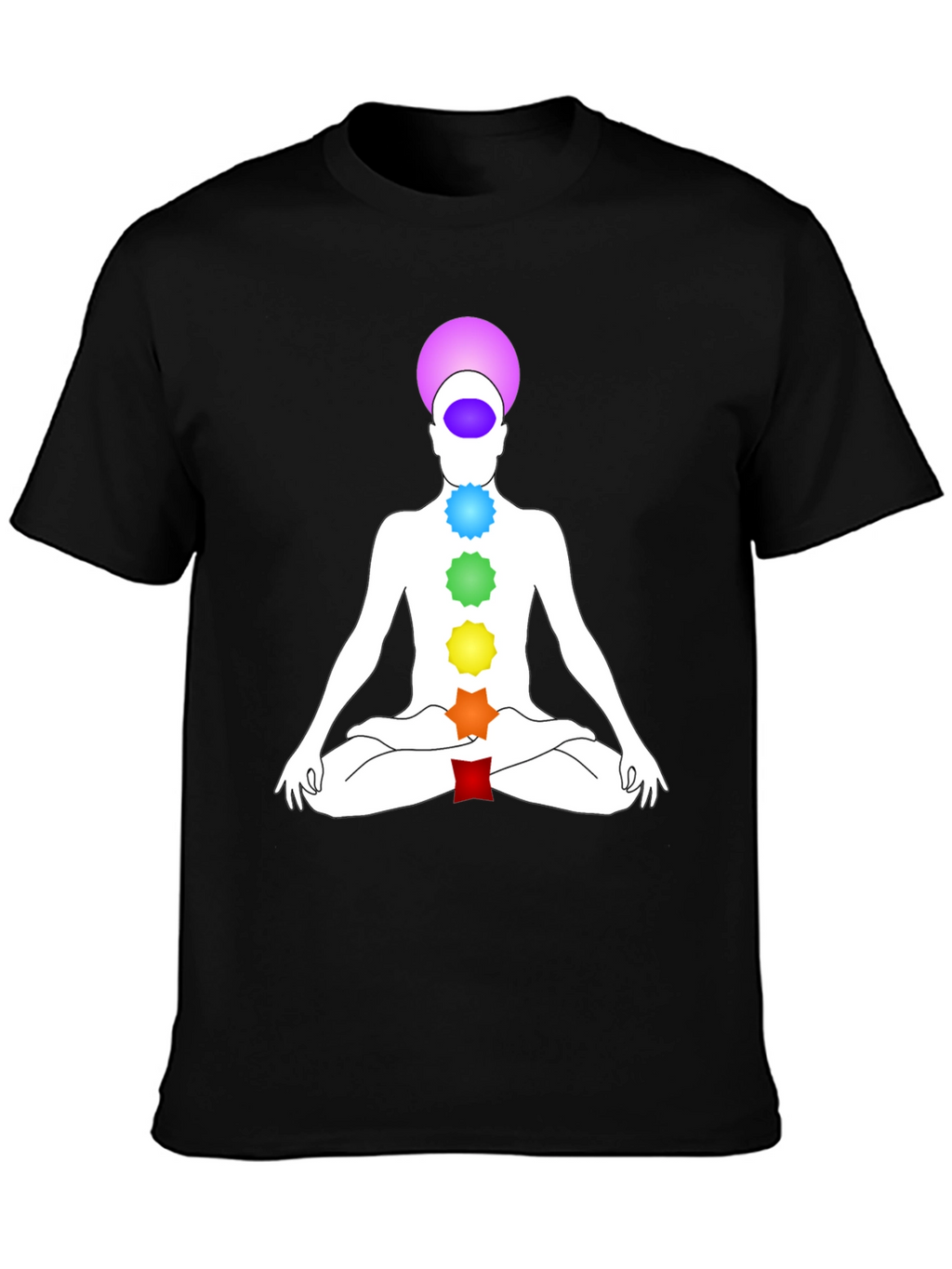 Camiseta Chakra Yoga Meditación Hombre