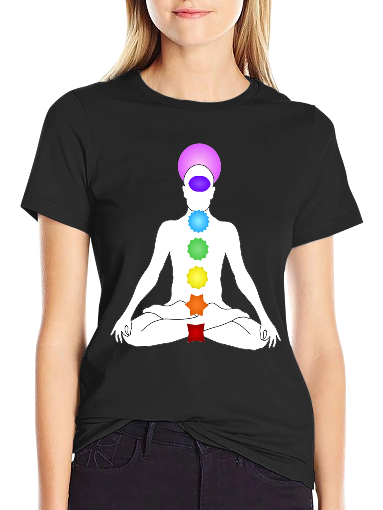 Camiseta Chakra Yoga Meditación Hombre
