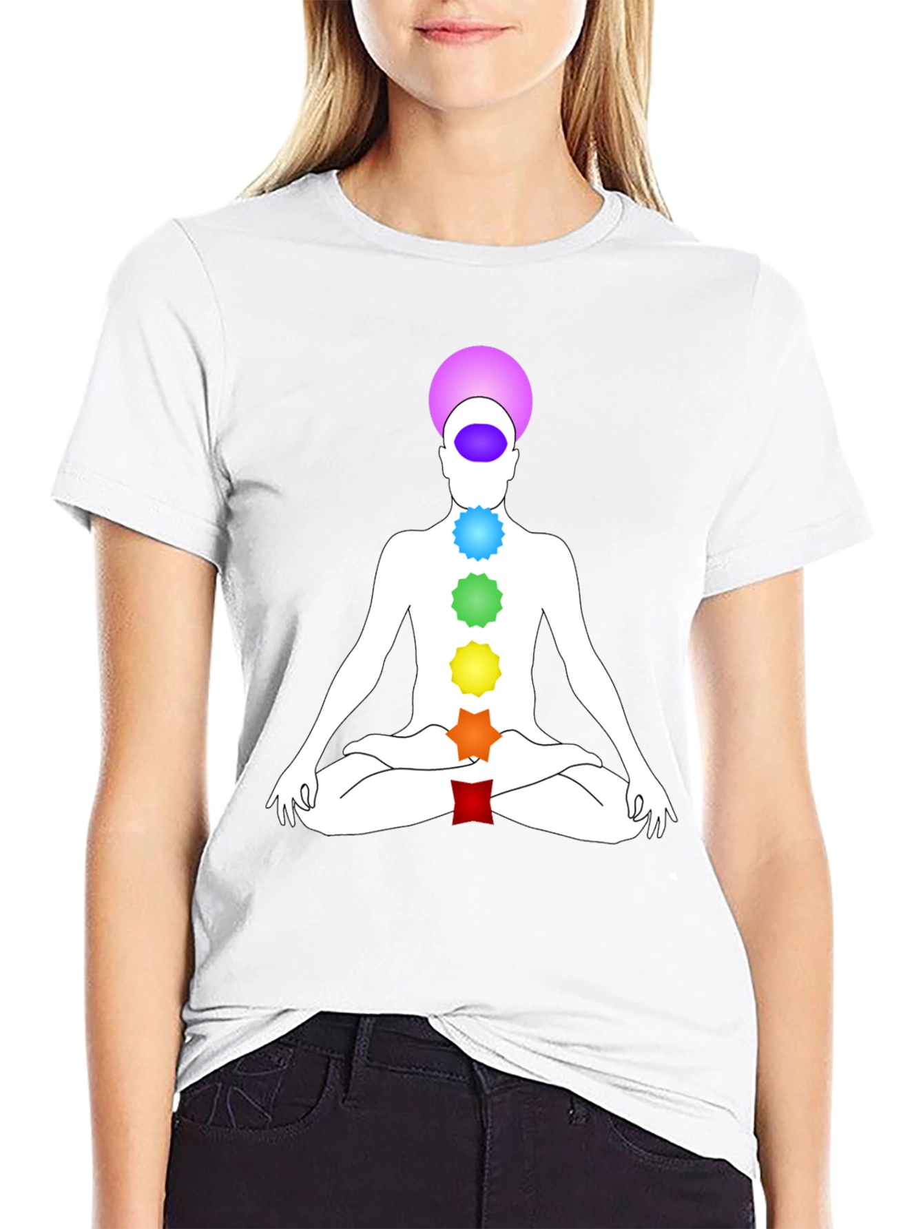 Camiseta Chakra Yoga Meditación Hombre