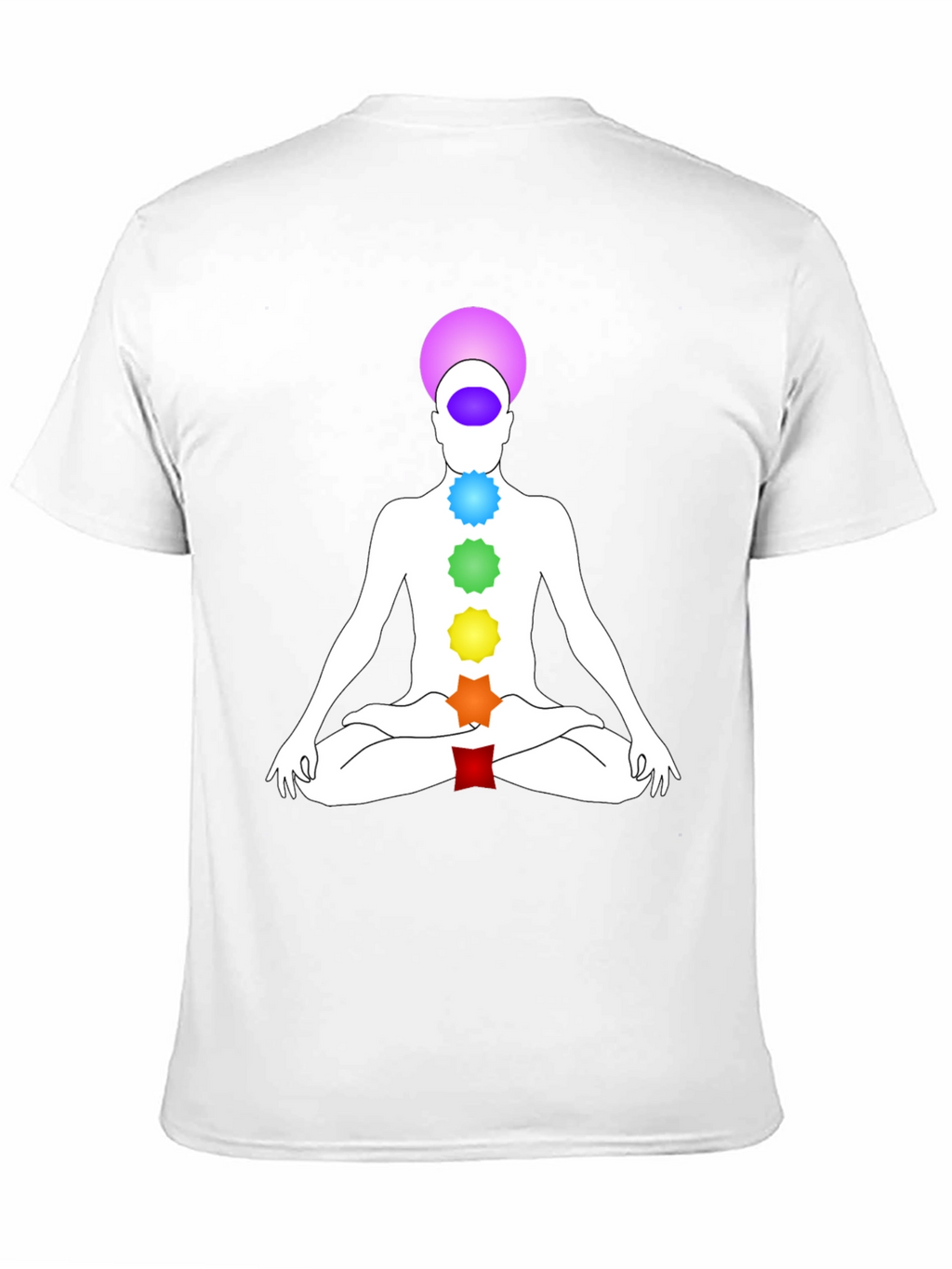 Camiseta Chakra Yoga Meditación Hombre