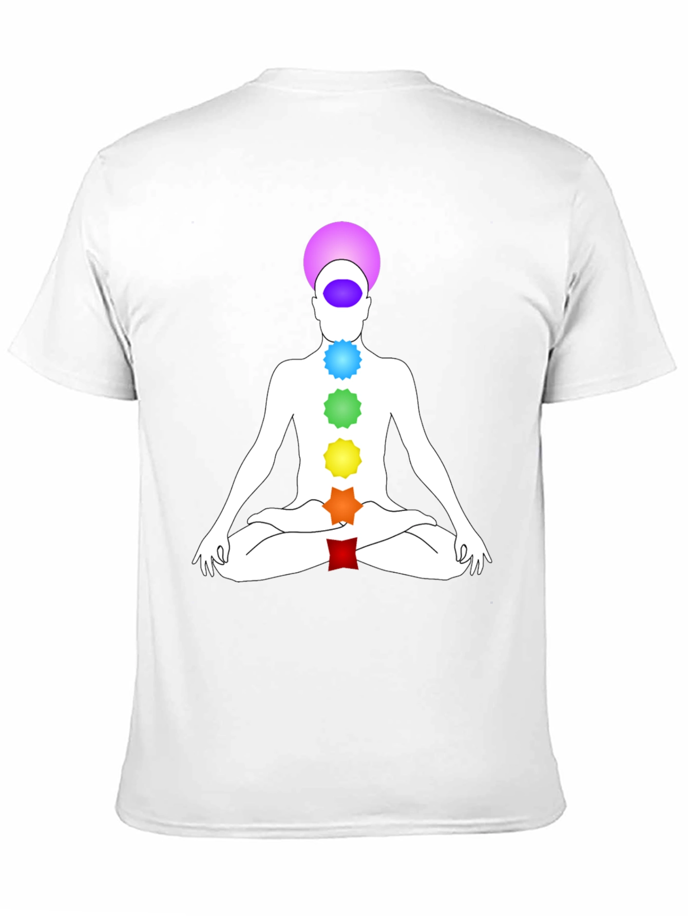 Camiseta Chakra Yoga Meditación Hombre