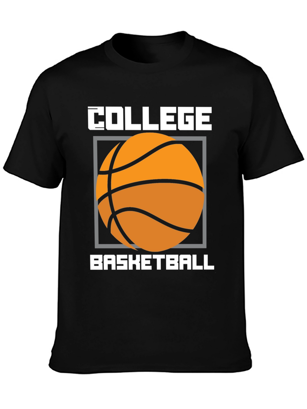 Camiseta Baloncesto Universitario Diseño Gráfico Negro