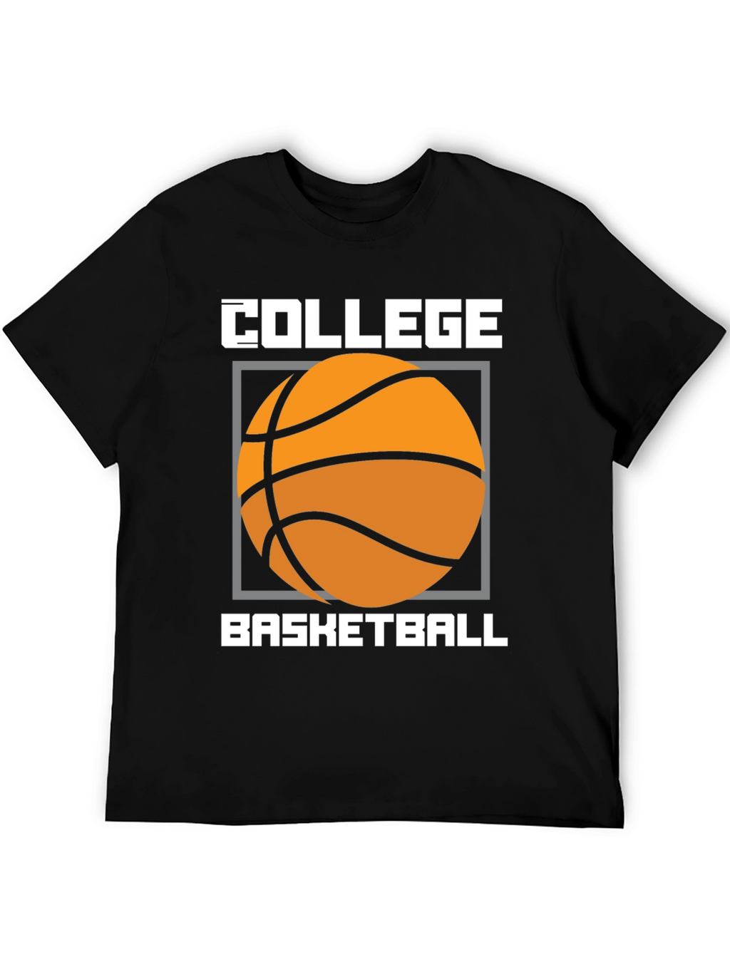 Camiseta Baloncesto Universitario Diseño Gráfico Negro