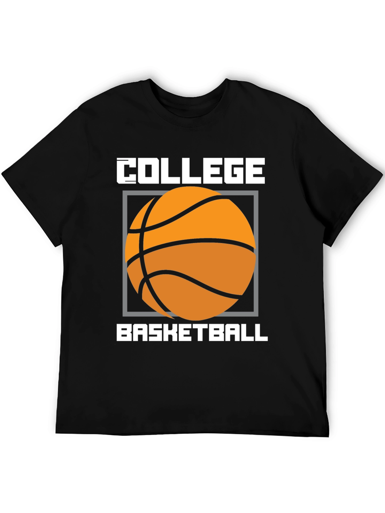 Camiseta Baloncesto Universitario Diseño Gráfico Negro