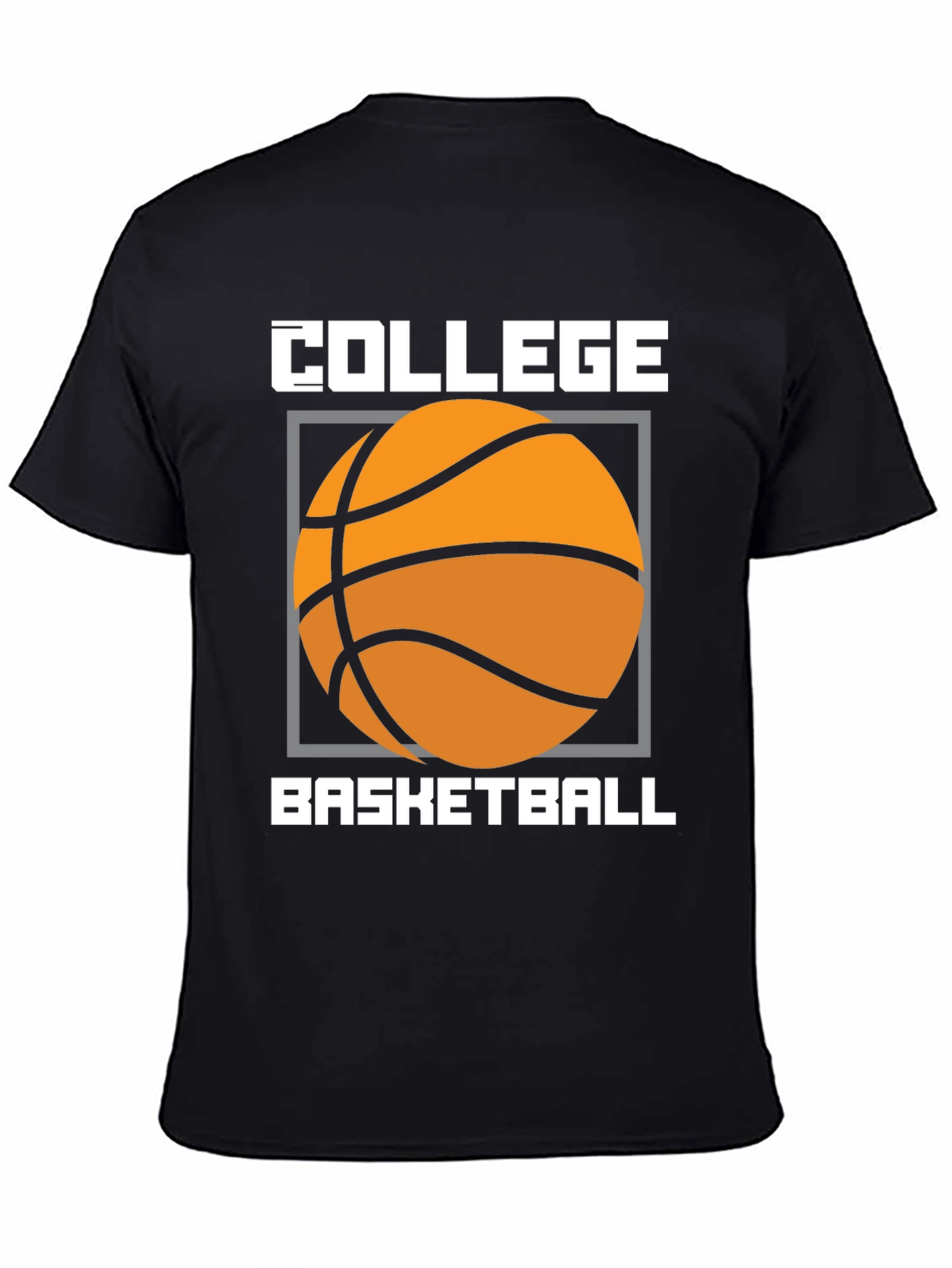 Camiseta Baloncesto Universitario Diseño Gráfico Negro