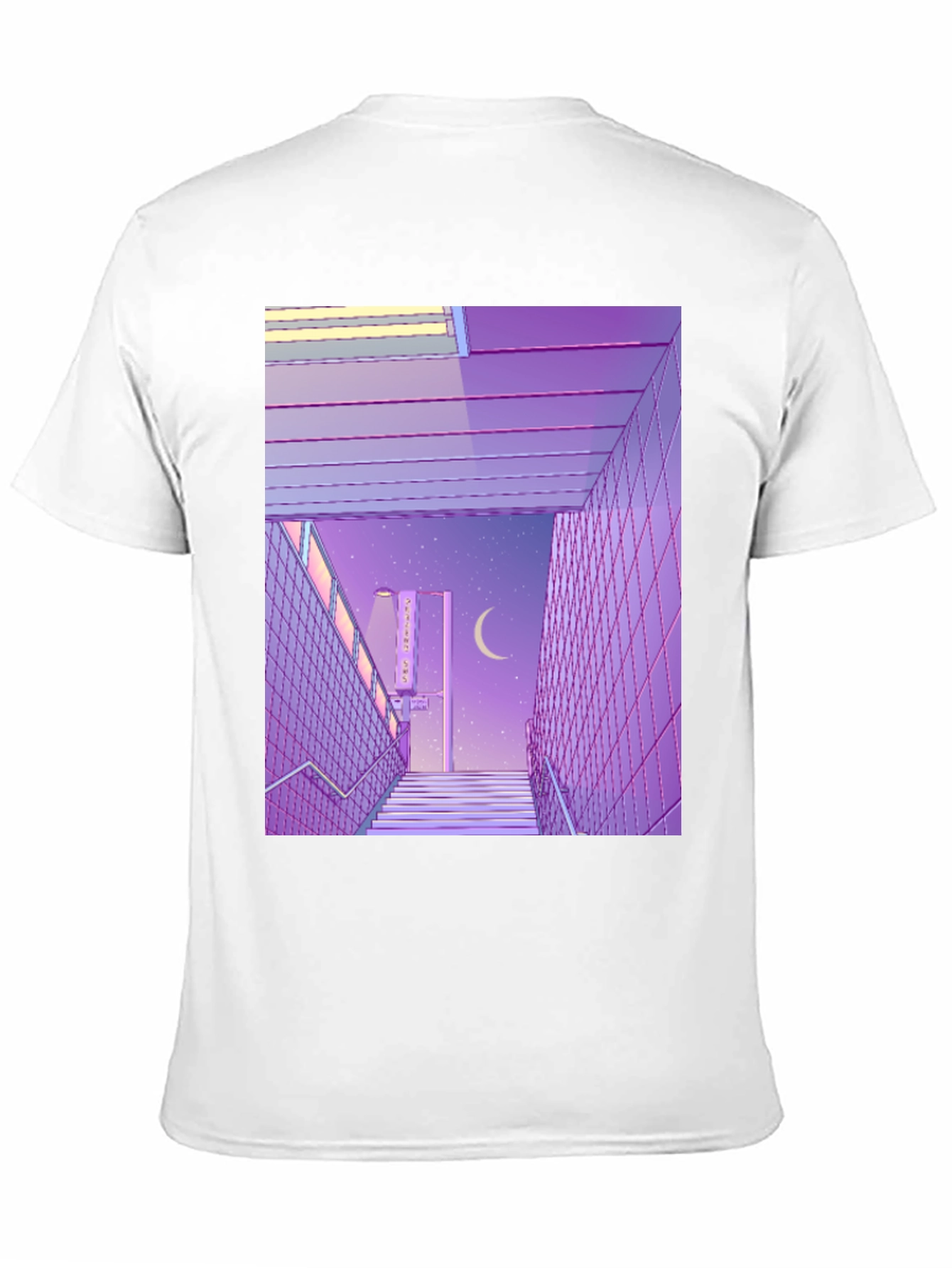 Camiseta Estampada Estilo Anime Urbano Nocturno