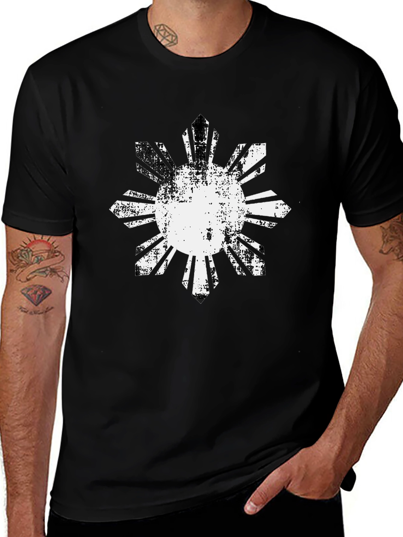 Camiseta Hombre Sol Filipino Vintage