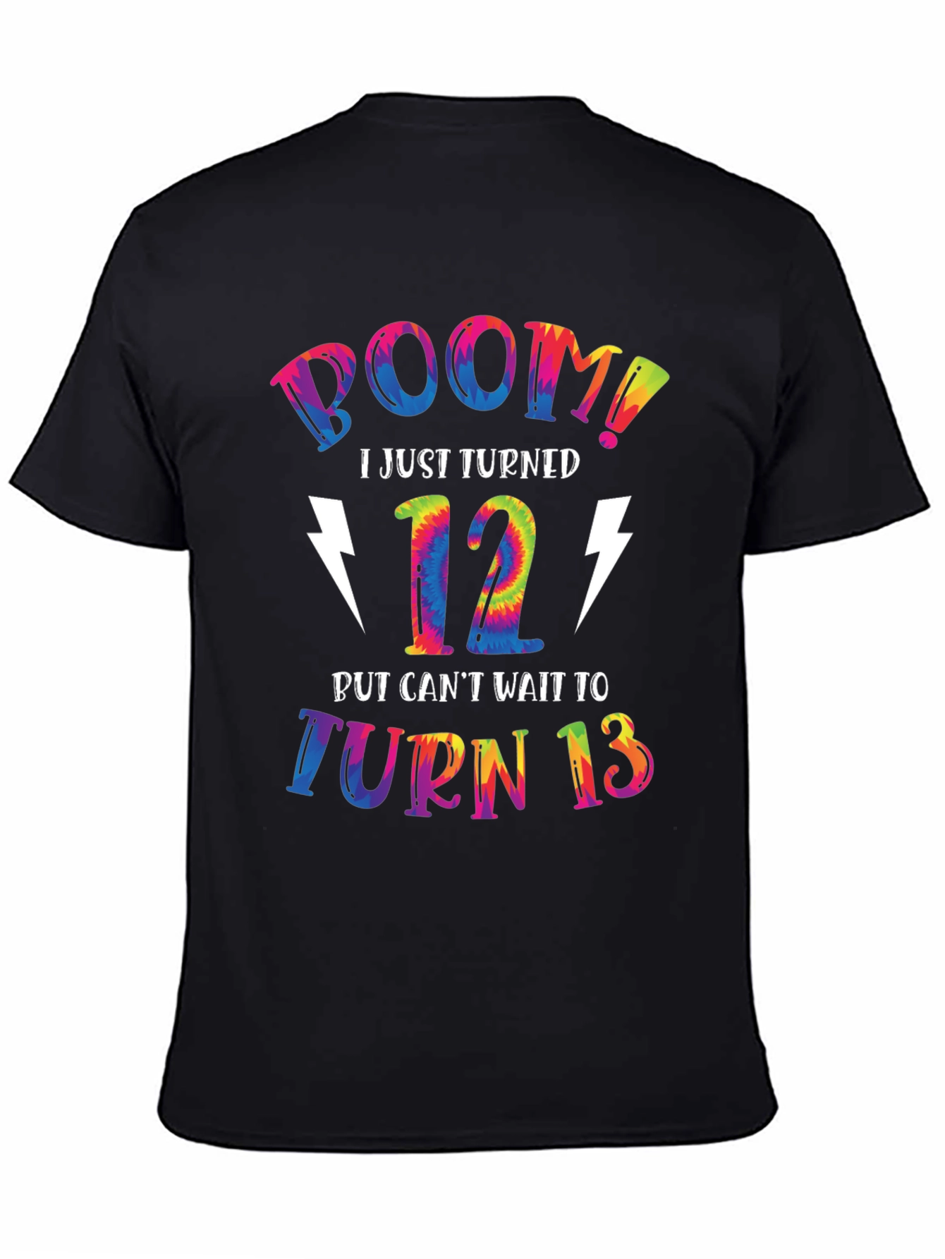 Camiseta BOOM! Cumplí 12 y quiero tener 13