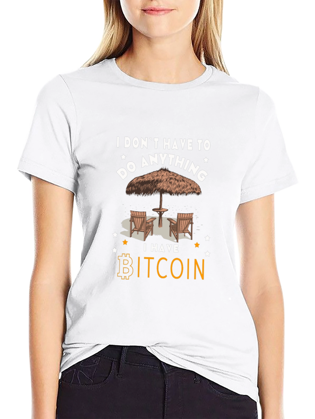Camiseta Bitcoin: No tengo que hacer nada