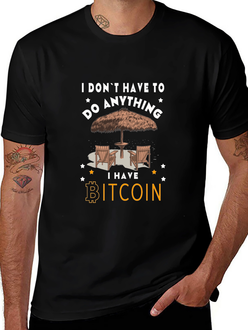 Camiseta Bitcoin: No tengo que hacer nada