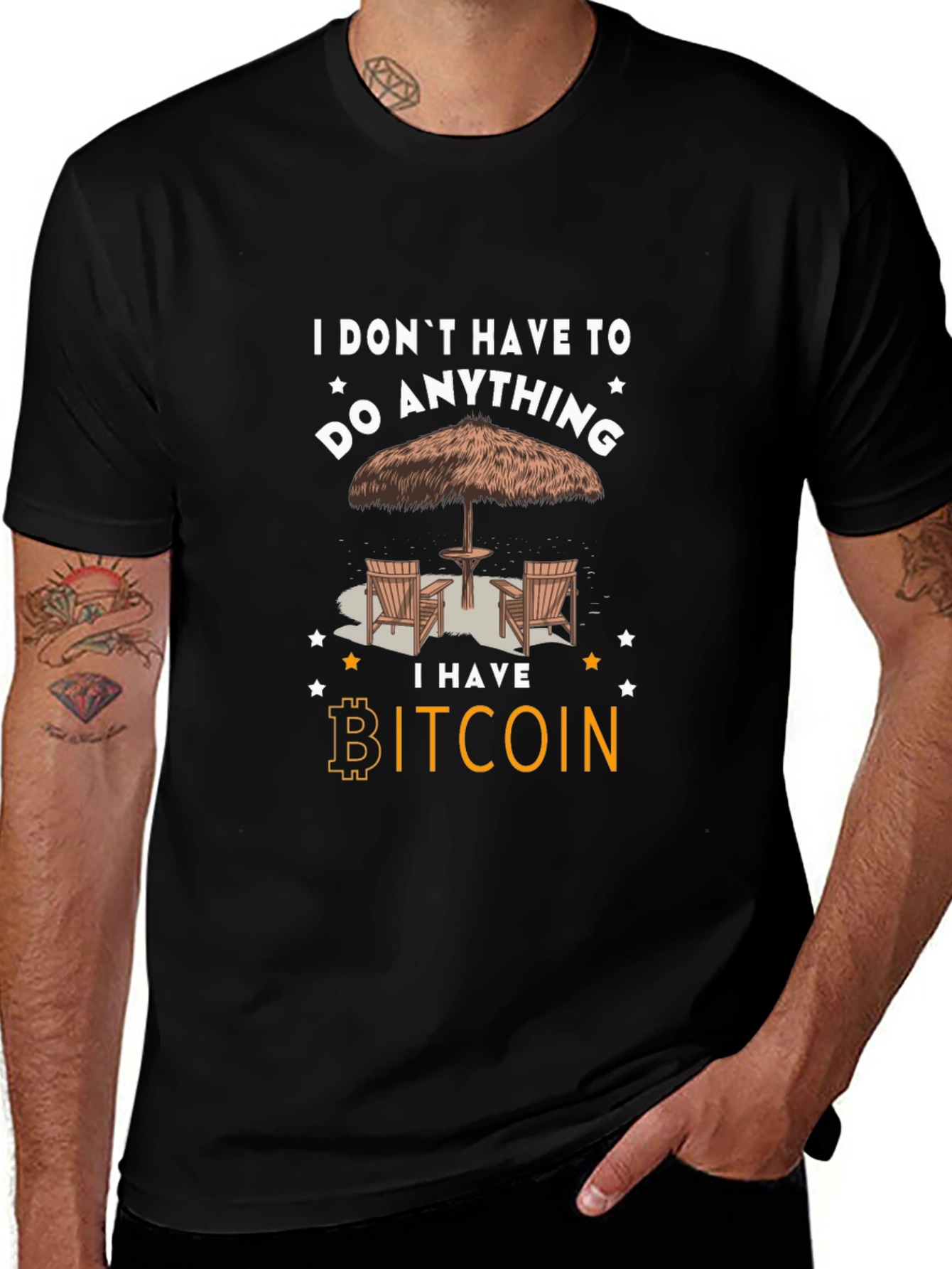 Camiseta Bitcoin: No tengo que hacer nada