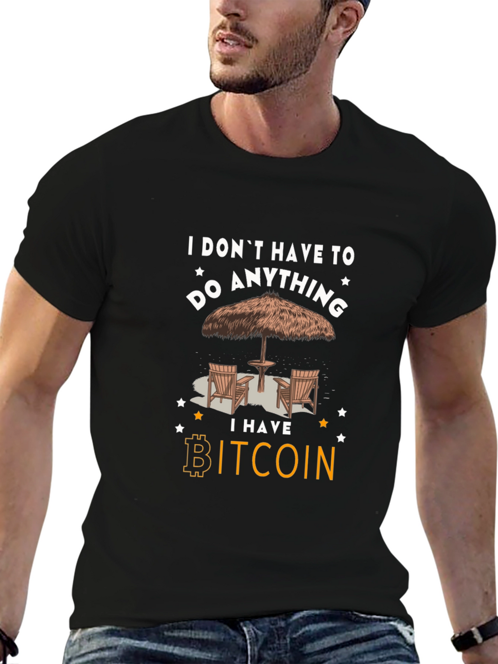 Camiseta Bitcoin: No tengo que hacer nada